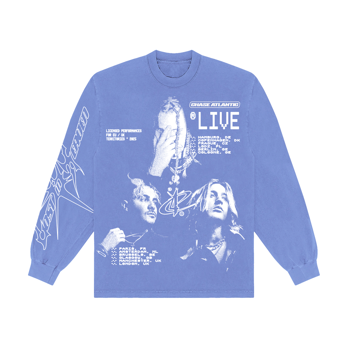 CHASE ATLANTIC BLUE LIVE 2025 TOUR LONGSLEEVE